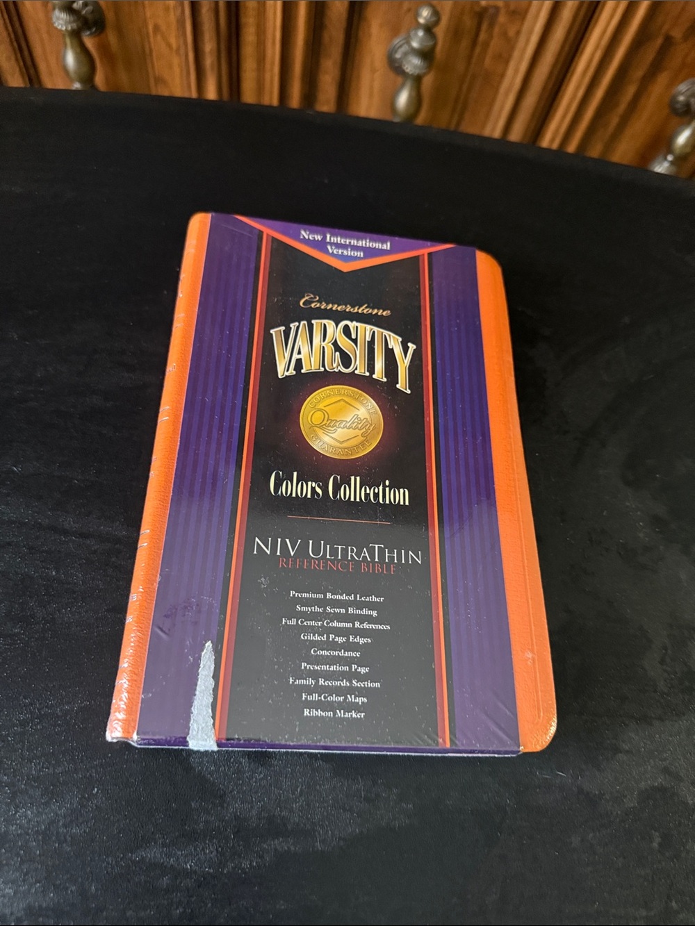 New Orange Cornerstone Varsity Colors Collection NIV ULTRA-THIN Reference Bible